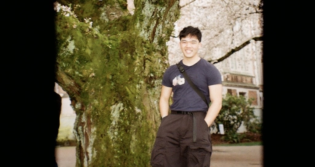 Andy in the UW cherry grove